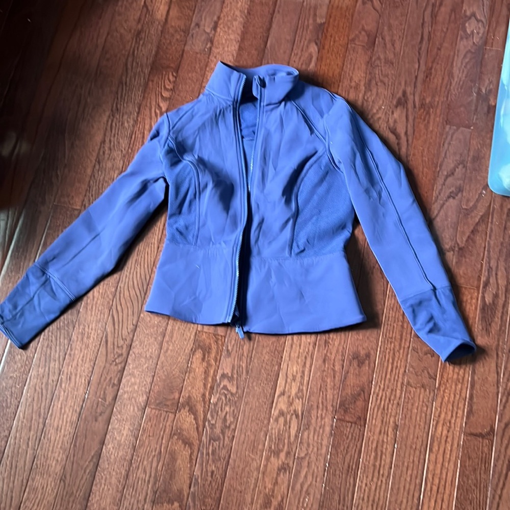 Lululemon Front and Back Zip Up Jacket Purple Indigo Women’s Size 2